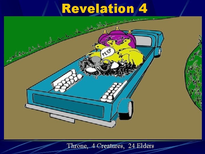 Revelation 4 Throne, 4 Creatures, 24 Elders 