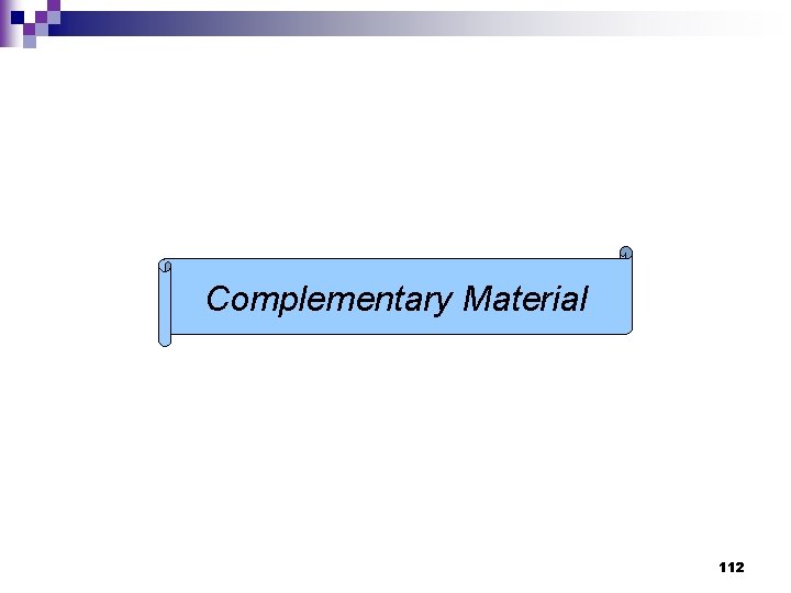 Complementary Material 112 