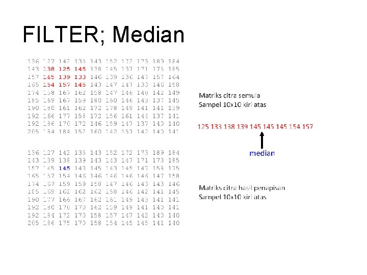 FILTER; Median 