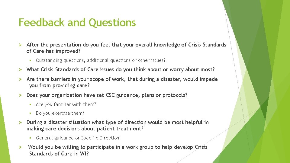 Feedback and Questions Ø After the presentation do you feel that your overall knowledge Feedback and Questions Ø After the presentation do you feel that your overall knowledge