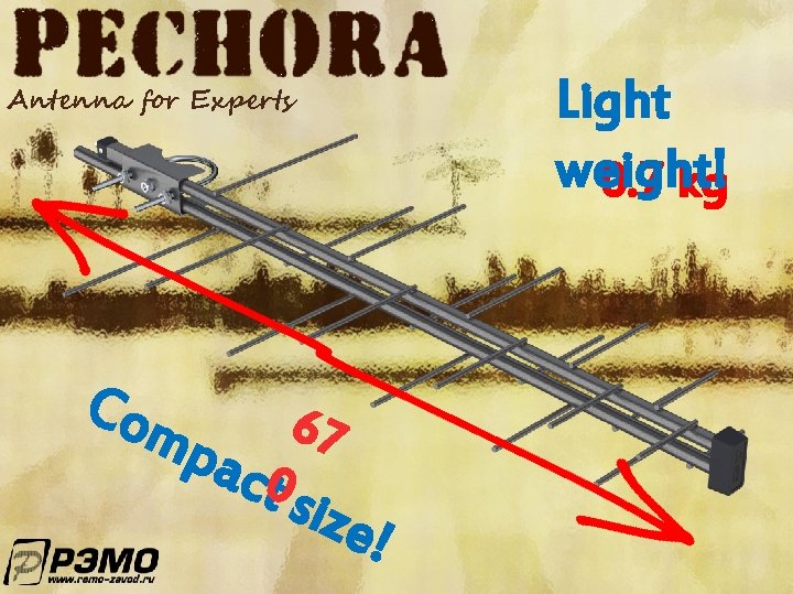 Light weight! 0. 7 kg Antenna for Experts Com 67 pac 0 t siz