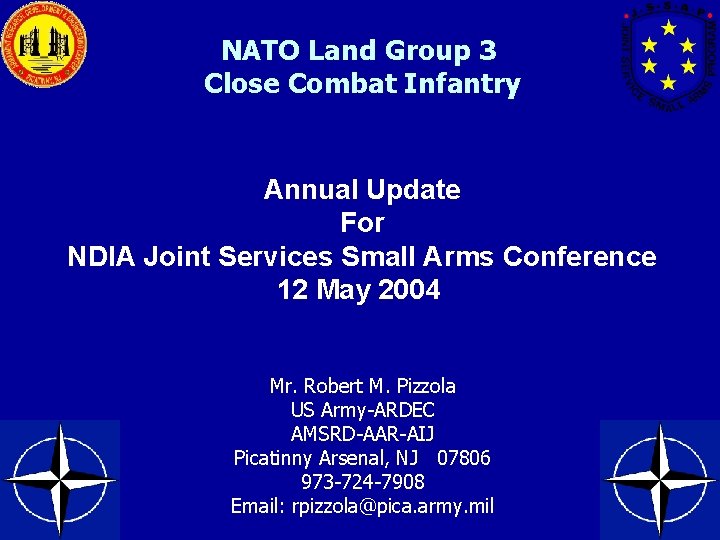 NATO Land Group 3 Close Combat Infantry Annual Update For NDIA Joint Services Small