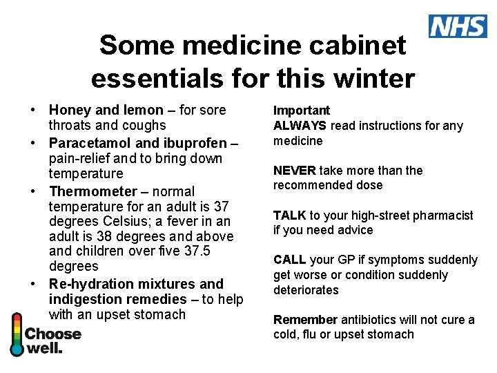 Some medicine cabinet essentials for this winter • Honey and lemon – for sore