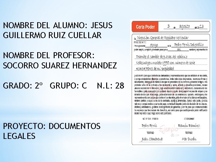 NOMBRE DEL ALUMNO: JESUS GUILLERMO RUIZ CUELLAR NOMBRE DEL PROFESOR: SOCORRO SUAREZ HERNANDEZ GRADO: