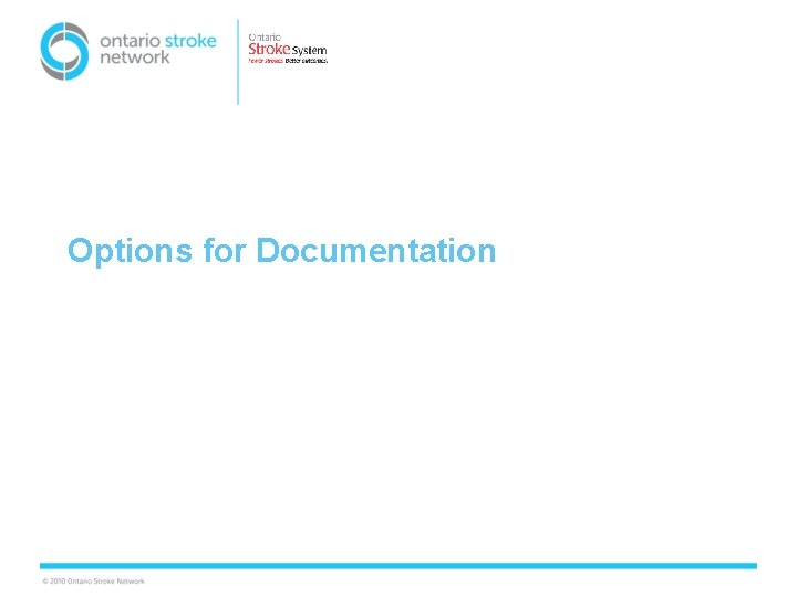 Options for Documentation 