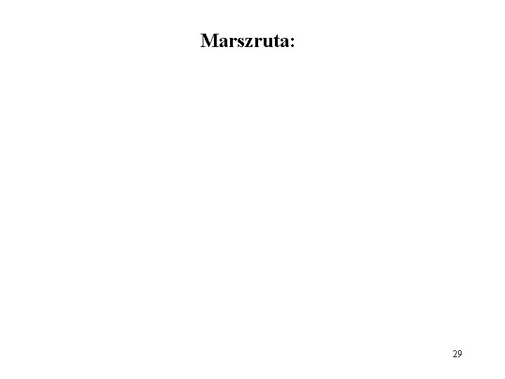 Marszruta: 29 