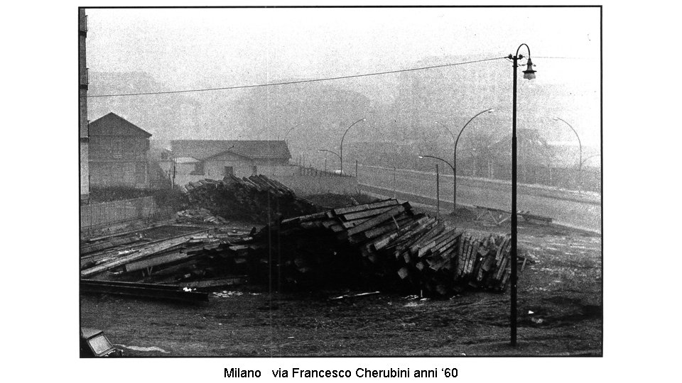 Milano via Francesco Cherubini anni ‘ 60 