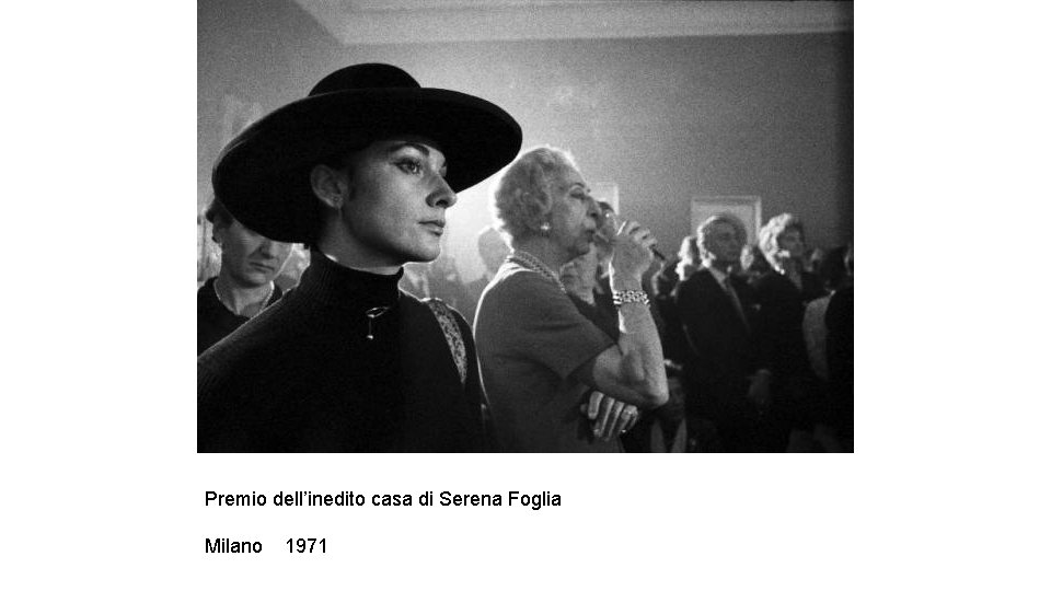 Premio dell’inedito casa di Serena Foglia Milano 1971 