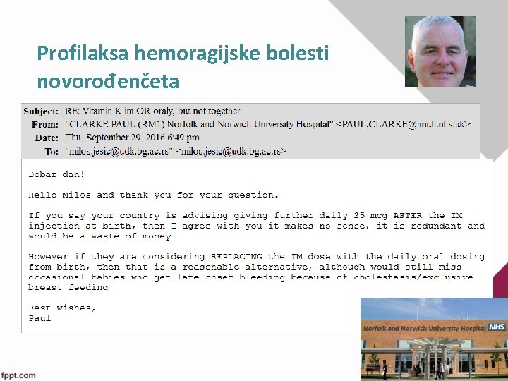 Profilaksa hemoragijske bolesti novorođenčeta 