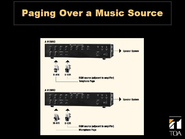Paging Over a Music Source 
