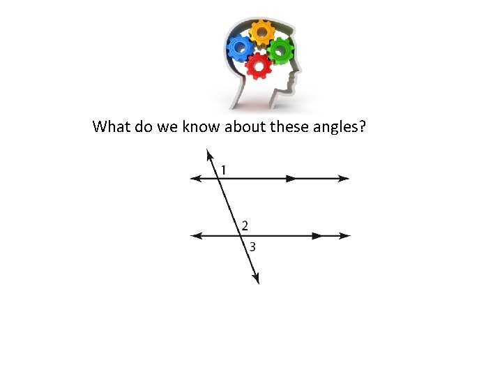 What do we know about these angles? 