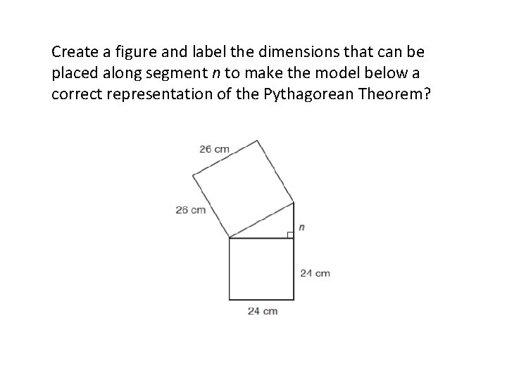 Create a figure and label the dimensions that can be placed along segment n