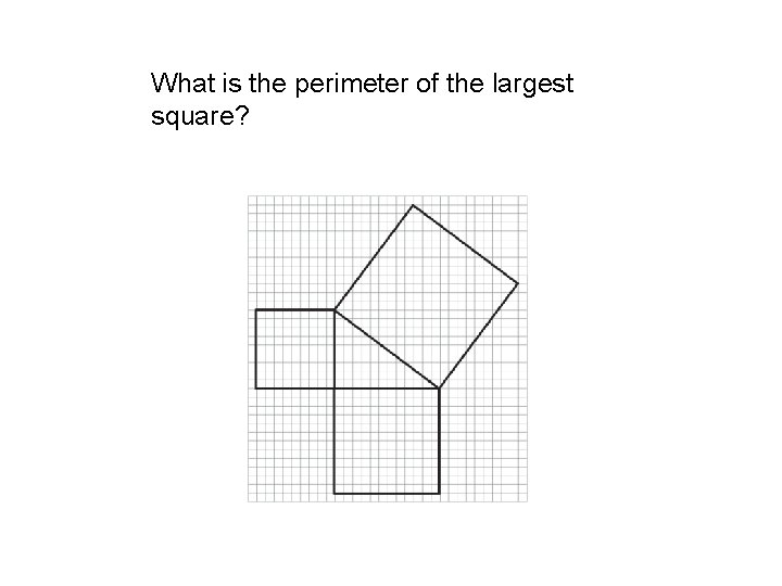 What is the perimeter of the largest square? 