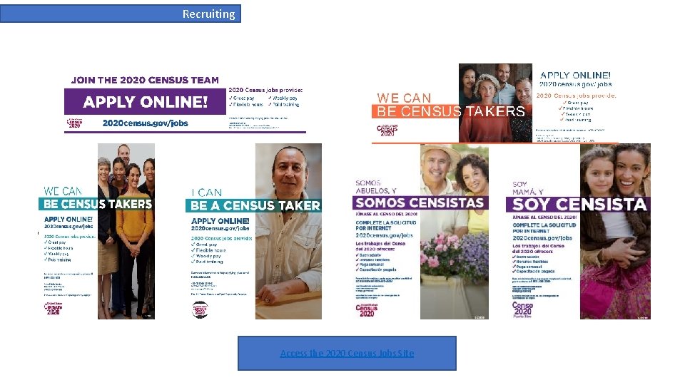 Recruiting Access the 2020 Census Jobs Site 