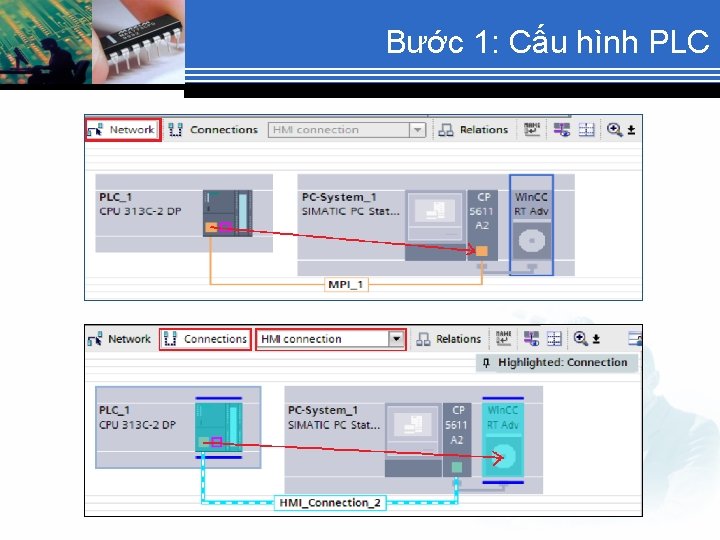 Bước 1: Cấu hình PLC 