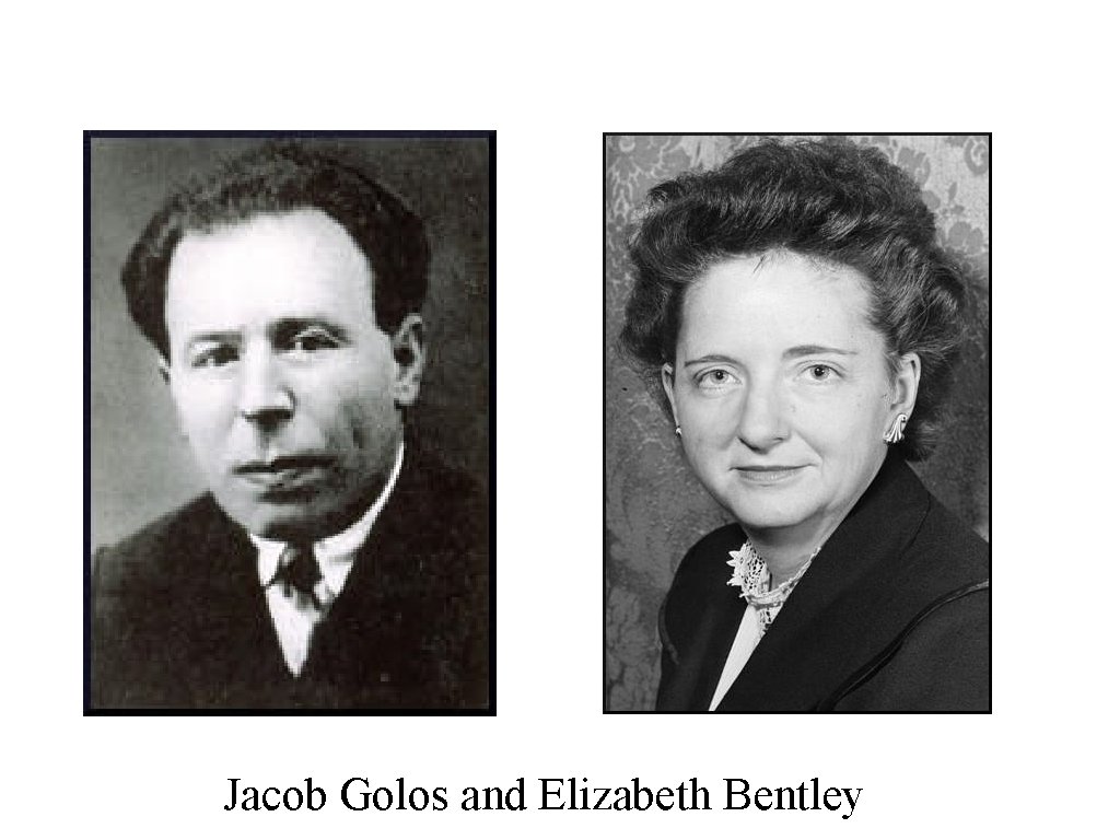 Jacob Golos and Elizabeth Bentley 