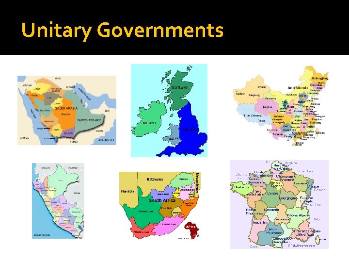 Unitary Governments 