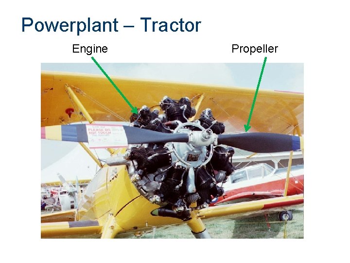 Powerplant – Tractor Engine Propeller 