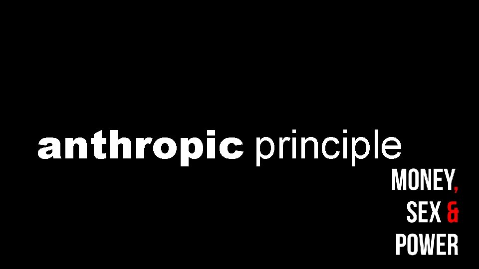 anthropic principle 