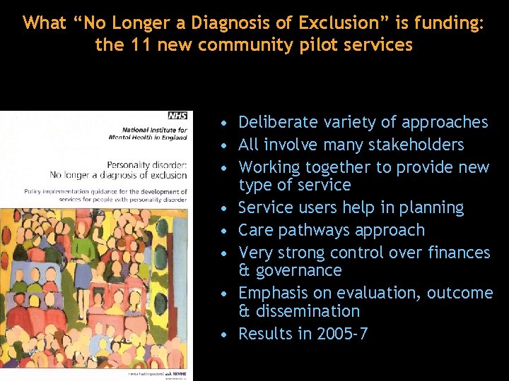 What “No Longer a Diagnosis of Exclusion” is funding: the 11 new community pilot