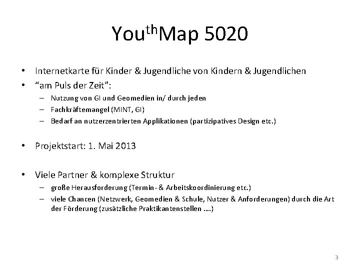 Youth. Map 5020 • Internetkarte für Kinder & Jugendliche von Kindern & Jugendlichen •