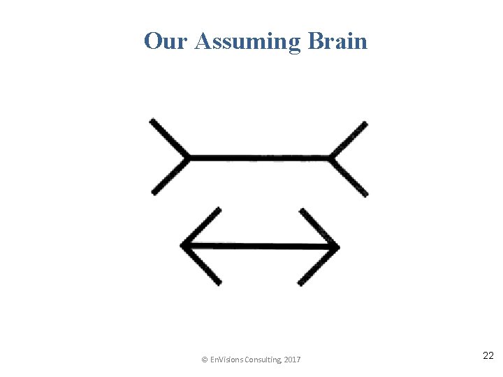 Our Assuming Brain © En. Visions Consulting, 2017 22 