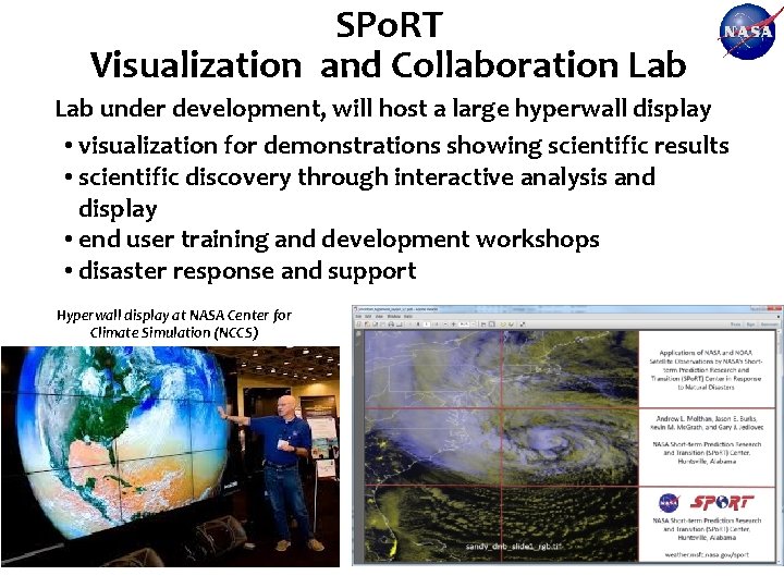 SPo. RT Visualization and Collaboration Lab under development, will host a large hyperwall display