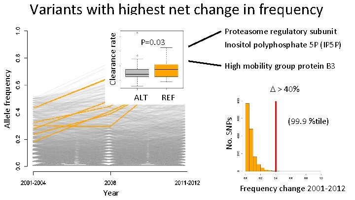 Clearance rate P=0. 03 Proteasome regulatory subunit Inositol polyphosphate 5 P (IP 5 P)