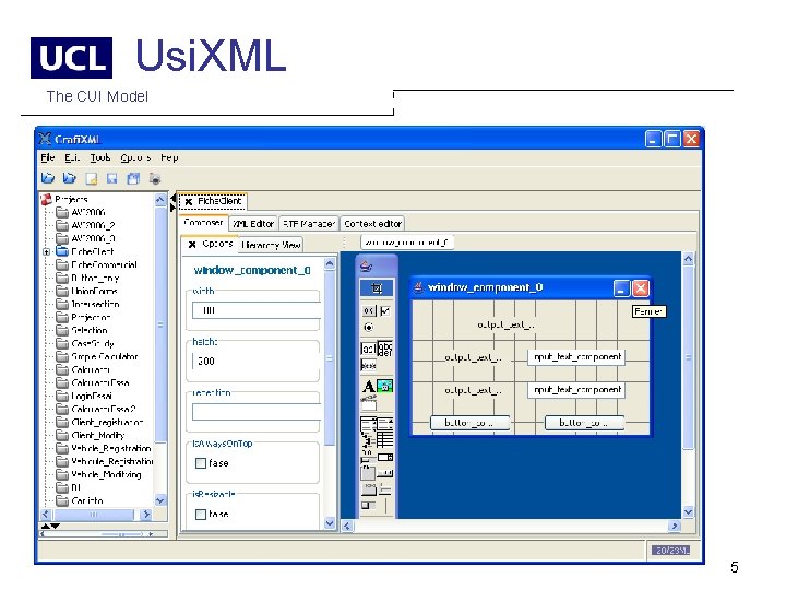 Usi. XML The CUI Model 5 