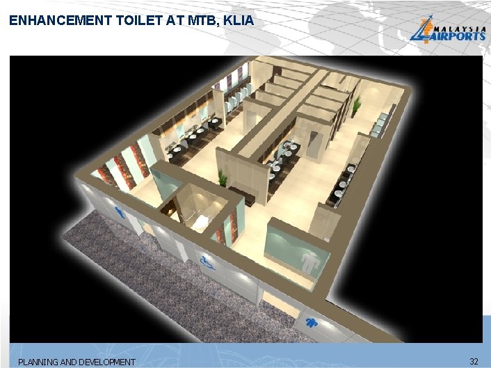 ENHANCEMENT TOILET AT MTB, KLIA PLANNING AND DEVELOPMENT 32 