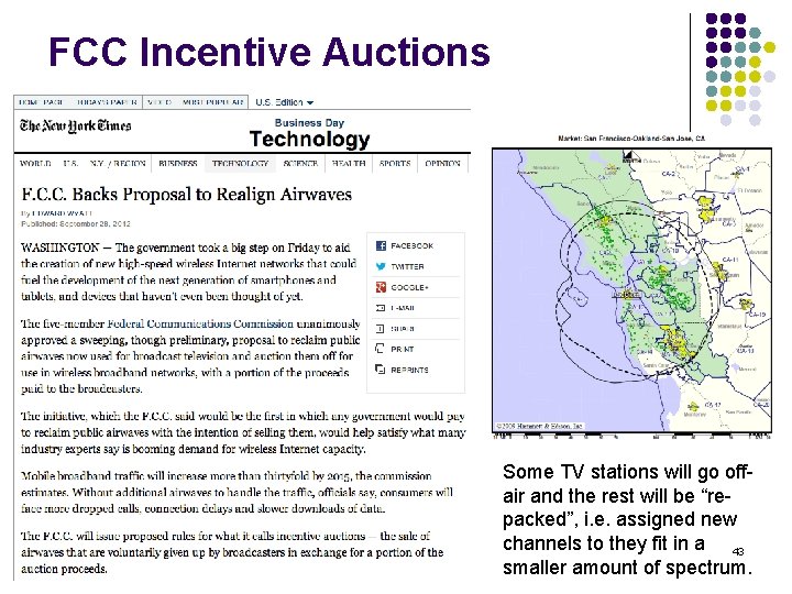 FCC Incentive Auctions Some TV stations will go offair and the rest will be