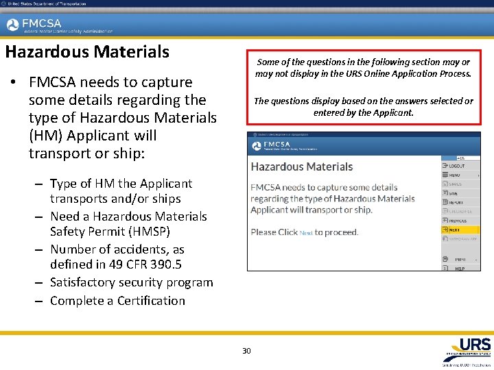 Hazardous Materials Some of the questions in the following section may or may not