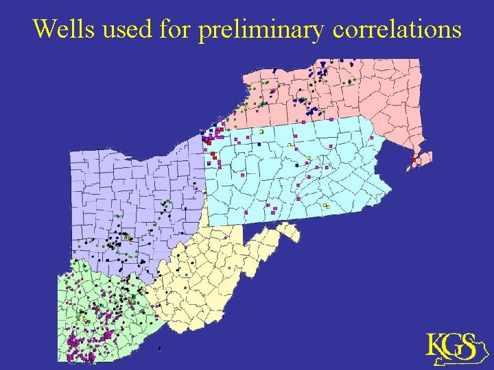 Wells used for preliminary correlations 