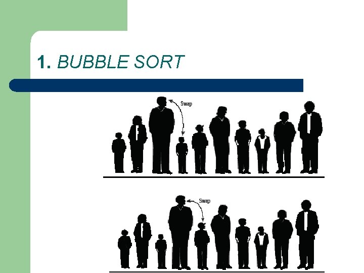 1. BUBBLE SORT 