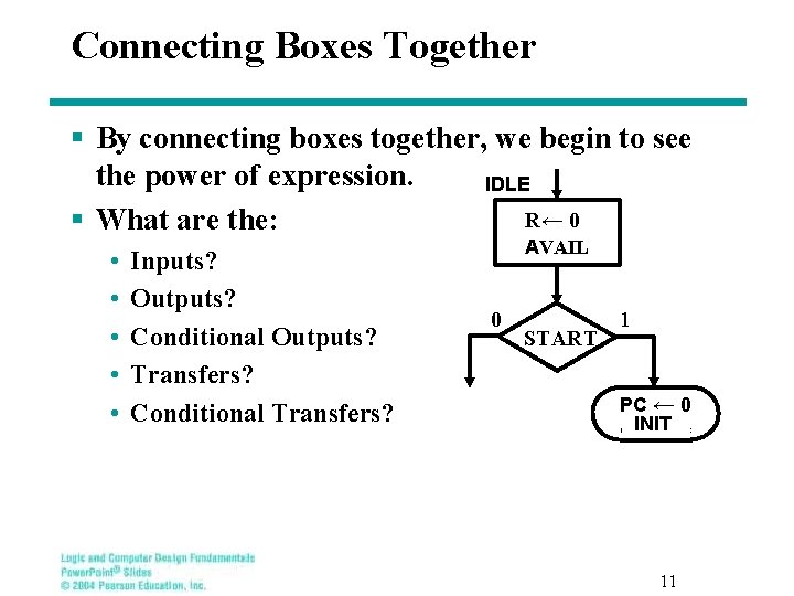Connecting Boxes Together § By connecting boxes together, we begin to see the power