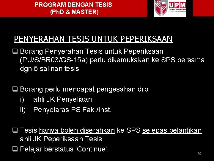 Disediakan Oleh Sekolah Pengajian Siswazah School Of Graduate