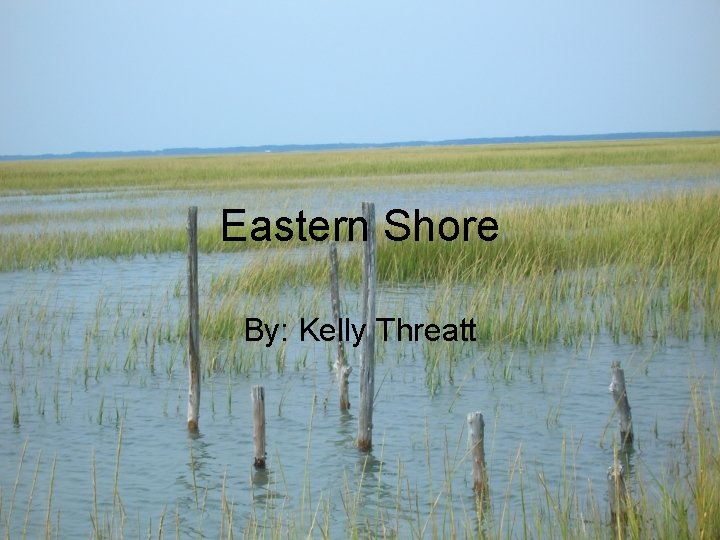Eastern Shore By: Kelly Threatt 