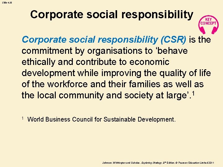 Slide 4. 18 Corporate social responsibility (CSR) is the commitment by organisations to ‘behave