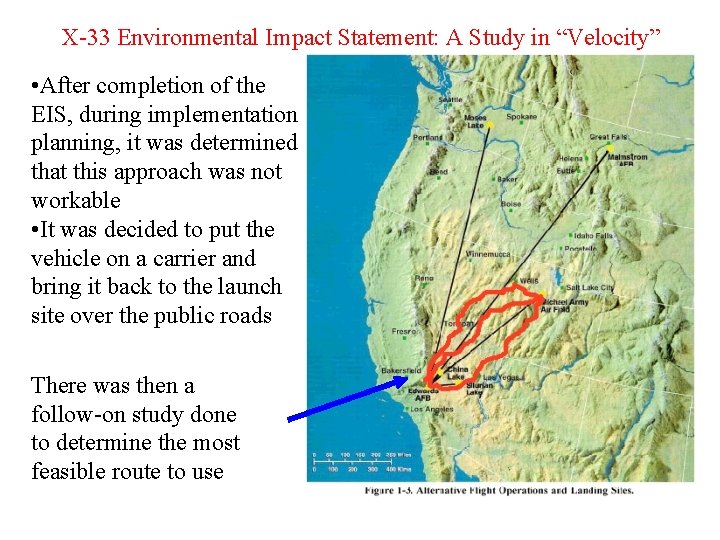 X-33 Environmental Impact Statement: A Study in “Velocity” • After completion of the EIS,