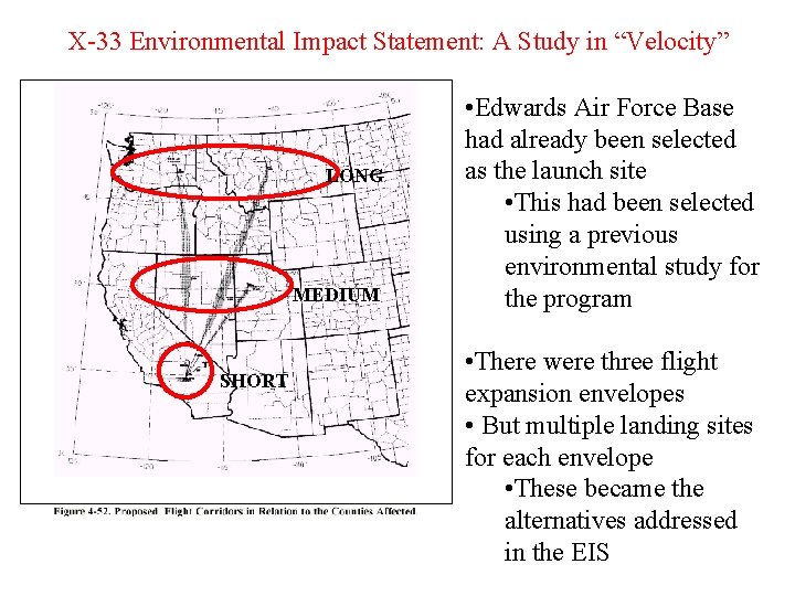 X-33 Environmental Impact Statement: A Study in “Velocity” LONG MEDIUM SHORT • Edwards Air