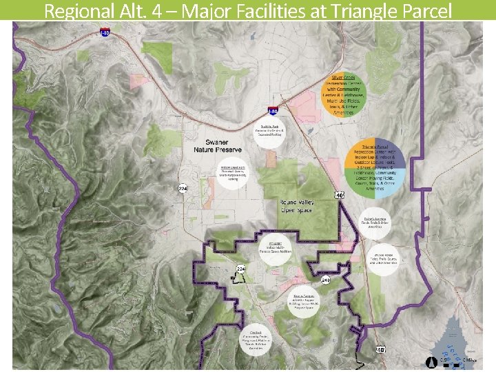 Regional Alt. 4 – Major Facilities at Triangle Parcel 