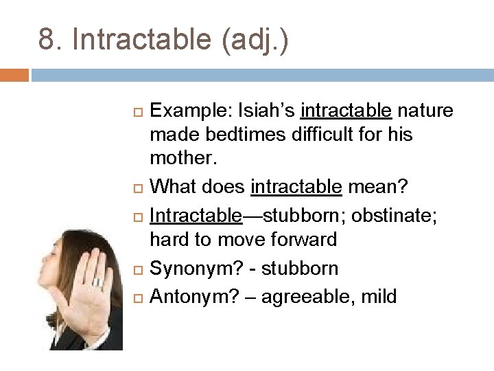 Vocabulary 1 Vincere Victum Duc Duct Trahere Tractum
