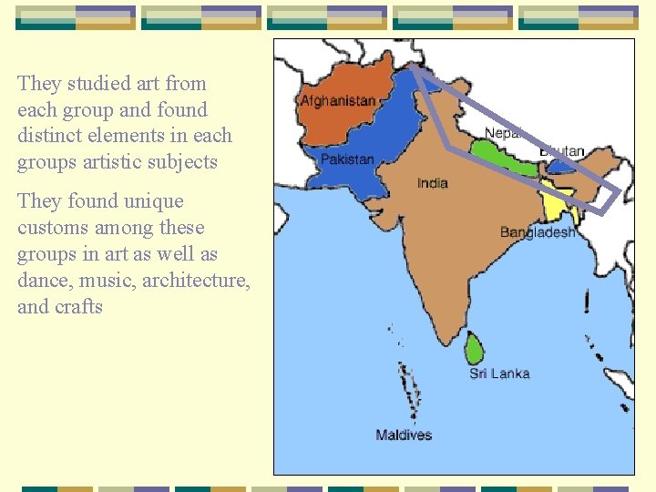 They studied art from each group and found distinct elements in each groups artistic