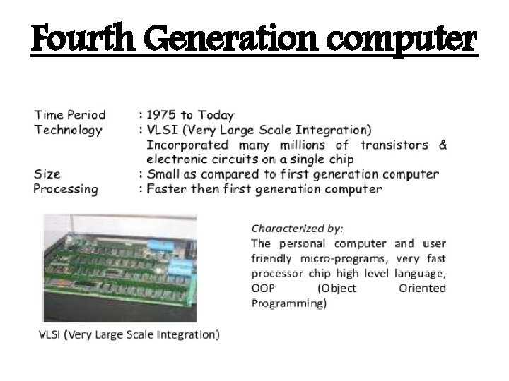 Fourth Generation computer Fourth Generation computer