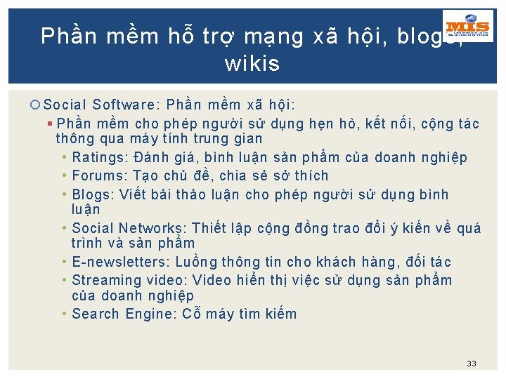 Phần mềm hỗ trợ mạng xã hội, blogs, wikis Social Software: Phần mềm xã