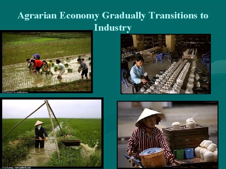 Agrarian Economy Gradually Transitions to Industry 