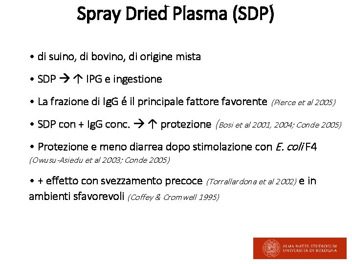 Spray Dried Plasma (SDP) • di suino, di bovino, di origine mista • SDP