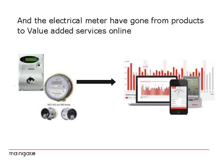 And the electrical meter have gone from products to Value added services online 