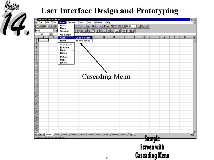 User Interface Design and Prototyping Cascading Menu 14 