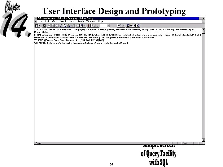 User Interface Design and Prototyping 26 